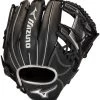 11.5 Inch Mizuno MVP Prime SE GMVP1154PSE8-Black/Silver Adult Infield Baseball Glove