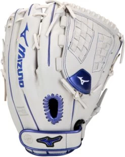 12.5 Inch Mizuno MVP Prime SE GMVP1250PSEF8-White/Royal Women's Fastpitch Softball Glove
