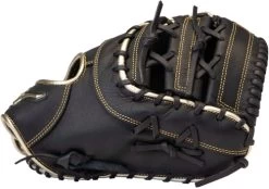12.5 Inch Mizuno MVP Prime SE GXF50PSE8-Black/Gold Adult Baseball Firstbase Mitt -Baseball Equipment Store 12 5 inch mizuno mvp prime se gxf50pse8 black gold adult baseball firstbase mitt 11