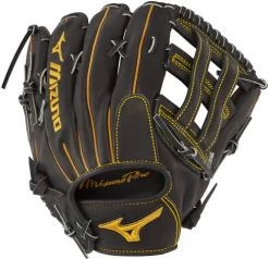 12.75 Inch Mizuno Pro GMP2BK-700DH Adult Outfield Baseball Glove 312660