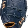 12 Inch Under Armour Genuine Pro 2.0 Navy/Caramel Adult Baseball Glove UAFGGP2-12002P