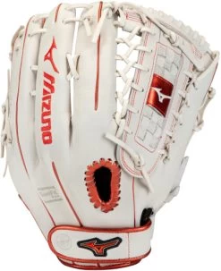 13 Inch Mizuno MVP Prime SE GMVP1300PSEF8-White/Red Women's Fastpitch Softball Glove