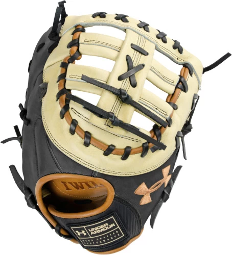 13 Inch Under Armour Genuine Pro 2.0 Cream/Black/Caramel Adult Firstbase Baseball Mitt UAFGGP2-FB 3 13 Inch Under Armour Genuine Pro 2.0 Cream/Black/Caramel Adult Firstbase Baseball Mitt UAFGGP2-FB