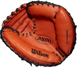 32 Inch Wilson A500 WTA05RB19CM Youth Baseball Catcher Mitt -Baseball Equipment Store 32 inch wilson a500 wta05rb19cm youth baseball catcher mitt 9