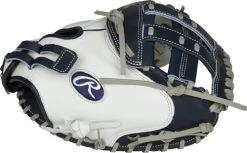 33 Inch Rawlings Liberty Advanced Color Series RLACM33FPN Women's White/Navy Fastpitch Softball Catcher Mitt -Baseball Equipment Store 33 inch rawlings liberty advanced color series rlacm33fpn women s white navy fastpitch softball catcher mitt 17