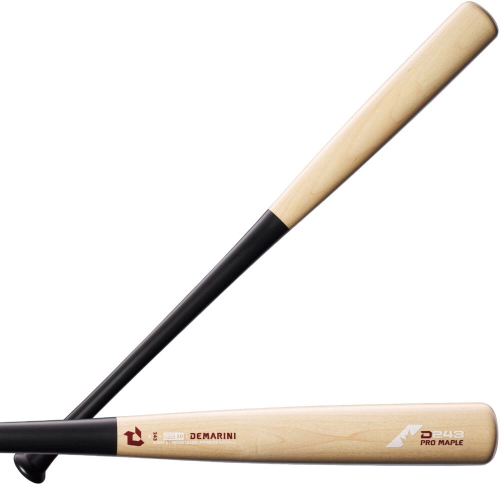 DeMarini D243 Adult Pro Maple BBCOR Wood/Composite Baseball Bat WBD2370010 3 DeMarini D243 Adult Pro Maple BBCOR Wood/Composite Baseball Bat WBD2370010