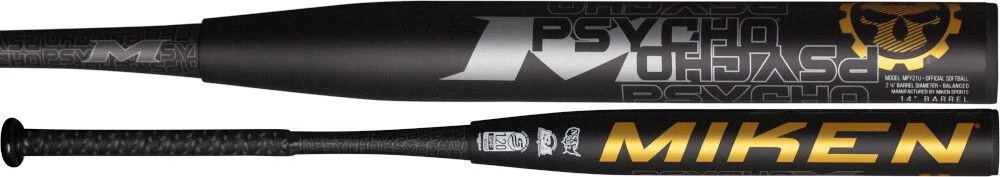 2021 Miken Psycho USSSA Balanced Slowpitch Softball Bat MPY21U 3 2021 Miken Psycho USSSA Balanced Slowpitch Softball Bat MPY21U