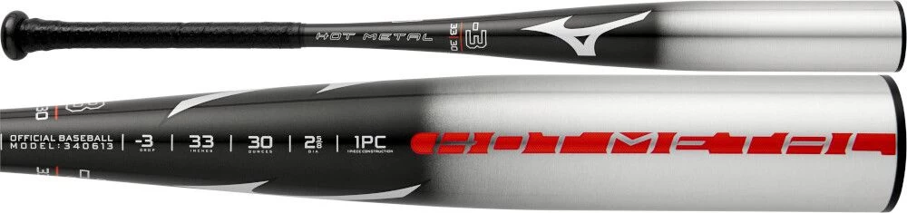 2022 Mizuno B22-Hot Metal Adult BBCOR Baseball Bat (-3oz) 340613 3 2022 Mizuno B22-Hot Metal Adult BBCOR Baseball Bat (-3oz) 340613