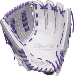 12.5 Inch Rawlings Liberty Advanced Color Series 4.0 Women's Fastpitch Softball Glove RLA125-18WPG -Baseball Equipment Store rawlings liberty advanced color series 4 125 inch womens softball glove rla12518wpg 12
