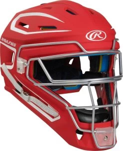 Rawlings Mach CHMCHJ Youth Two Tone Matte Style Catchers Helmet -Baseball Equipment Store rawlings mach chmchj youth two tone matte style catchers helmet 65