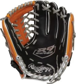 11.5 Inch Rawlings R9 Contour Youth Infield Baseball Glove R9115U-4BT -Baseball Equipment Store rawlings r9 contour fit 115 inch youth infield baseball glove r9115u4bt 12