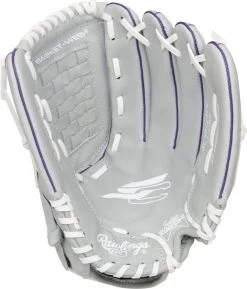 12.5 Inch Rawlings Sure Catch Girl's Fastpitch Softball Glove SCSB125PU -Baseball Equipment Store rawlings sure catch 125 inch girls fastpitch softball glove scsb125pu 10