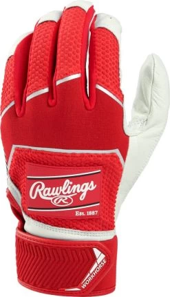 Rawlings Workhorse Adult Baseball Batting Gloves WH22BG -Baseball Equipment Store rawlings workhorse adult baseball batting gloves wh22bg 30