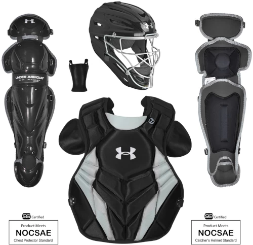 Under Armour Converge Victory Series Intermediate Baseball Catcher Gear Set UACKCC4-SRVS 3 Under Armour Converge Victory Series Intermediate Baseball Catcher Gear Set UACKCC4-SRVS