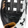 Under Armour Genuine Pro 2.0 12.75 Inch Black/White/Caramel Adult Outfield Baseball Glove UAFGGP2-1275H