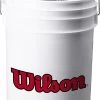 Wilson Ball Bucket WTA3948 HQ4Sports Logo Ball Bucket 2 Wilson Ball Bucket WTA3948 HQ4Sports Logo Ball Bucket -Baseball Equipment Store wilson ball bucket wta3948 hq4sports logo ball bucket 30
